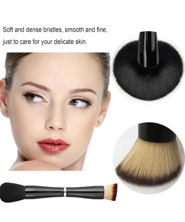 Two 4-in-1 Travel Makeup Brush Set with Case - Double Ended Professional Brushes for Foundation Blush Eyeshadow and Concealer - Portable Mini Makeup Gift Idea - Buy Online on GoSupps.com