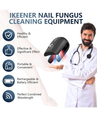 Ikeen Nail Fungus Treatment Device - Effective Onychomycosis Relief with Red & Blue Light Painless & Fast Fuzspilz Solution for Healthy Nails - Buy Online on GoSupps.com
