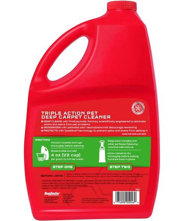 Rug Doctor Pet Carpet Cleaner 96 oz | Pro-Enzymatic Formula with 3X Action | Professional Grade for Pet Stains & Odors | Concentrated Solution - Buy Online on GoSupps.com