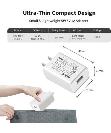 USB Charging Cable for Water Flossers - Portable Cordless Oral Irrigator Replacement Charger for Nicwell Fairywill & More - 4.1FT - Buy Online on GoSupps.com