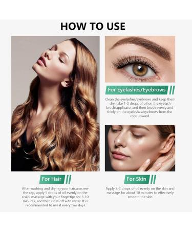 Black Castor Oil for Eyelashes and Eyebrow Growth 60ML Cold Pressed Castor Oil for Hair Growth Nails & Skin Promote Hair Growth Strengthen Hair Roots and Prevent Bifurcation - Buy Online on GoSupps.com