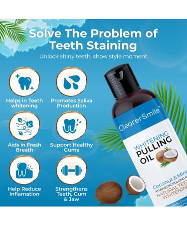 Coconut Oil Pulling for Teeth (230 mL) | Natural Ayurvedic Mouthwash for Fresh Breath Healthy Gums & Teeth Whitening | Alcohol-Free - Buy Online on GoSupps.com