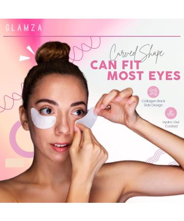 Glamza Eye Lash Gel Pads - 50 Pairs of Eyelash Lash Extension Under Eye Gel Pads Lint Eye Patches Beauty Tool - 50 PAIRS - Buy Online on GoSupps.com