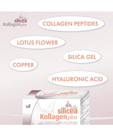 Hubner Original Silicea Colloidal Gel plus Hyaluronic Acid Vitamin C Copper Collagen Peptides Supports Healthy Hair Firm Skin Strong Nails Vegan Collagen Booster with real fruit flavour (15 ml - Pack of 30) 15 ml (Pack of 30) - Buy Online on GoSupps.com