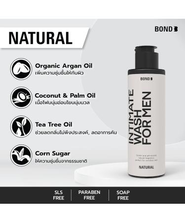 BOND Men's Intimate Wash 130ml - Natural Tea Tree Oil Formula | Best for Hygiene & Freshness - Buy Online on GoSupps.com