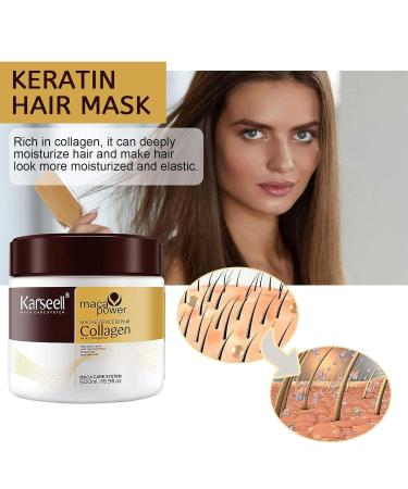 Karsell Collages Hair Treatment 500 ML | Deep Repair Conditioning Argan Oil & Collagen Hair Mask for Dry Damaged Hair - Buy Online on GoSupps.com
