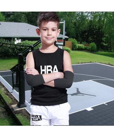 Luwint Kids Knit Elbow Brace Support Sleeves - 1 Pair (Black) - Buy Online on GoSupps.com