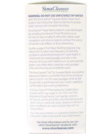 Sinu Cleanse Squeeze Nasal Wash Bottle Kit - Size [insert size] - Buy Online on GoSupps.com