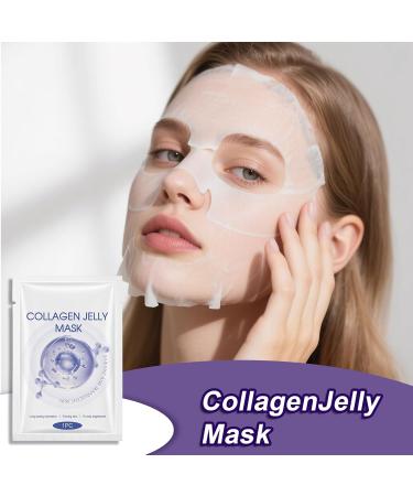  Pruojhw Exfoliating Face Mask Moisturizing and Radiance Beauty Treatment - Enveloping Moisturizing Gel Face Mask - For Sensitive Dry and Oily Skin Young Girls Daily Night and Travel Use - Buy Online on GoSupps.com