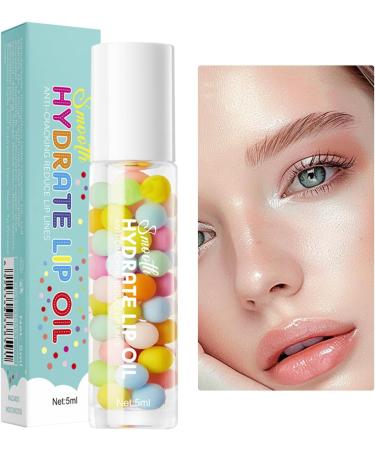 Huile hydratante pour les l vres Huile hydratante pour les l vres | pour s ches et gerc es - Brillant naturel hydratant non collant de 5 ml pour le - Buy Online on GoSupps.com