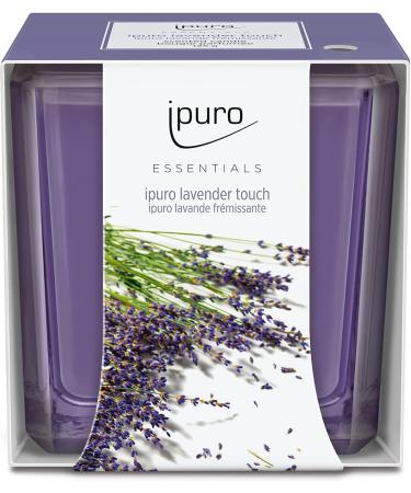 IPuro Decorative Lavender Touch Candle - Minimalist Glass Candle | Intensive Lavender Fragrance | Stylish 125g Home Decor - Buy Online on GoSupps.com