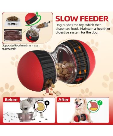 CAROZEN Interactive Dog Feeder Toy Dog Enrichment Toy Slow Feeder Toy for Dog Mental Stimulation Treat Puzzle for Dog Entertainment Food Dispenser Dog Toy - Buy Online on GoSupps.com