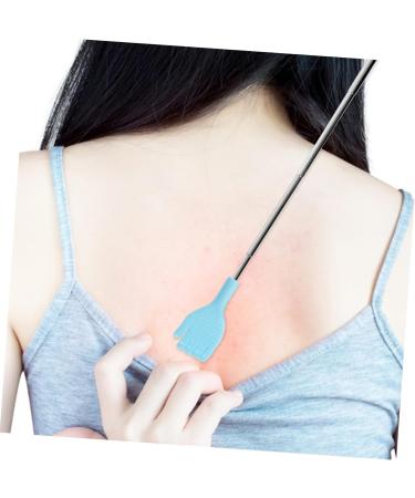 Tovinanna Portable Back Scratching Tool | Long Handle Backshaber | Handy Stainless Steel Itching Agent & Massager - 20.5x4cm - Blue | International Shipping Available - Buy Online on GoSupps.com