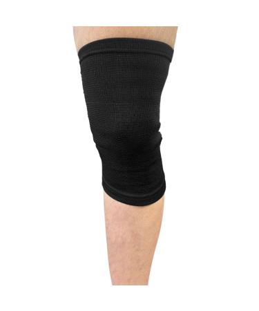 SystemsEleven Knee Support - Elastic Compression Bandage for Joint Pain & Sprains - 2 Pack Black Sleeve for Men & Women - Buy Online on GoSupps.com