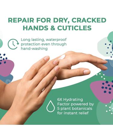 Shielding Lotion for Dry Skin - Gloves In A Bottle Hand Lotion Travel Size - Protects & Restores Dry Cracked Skin (3.4 Fl Oz, Botanical) - Buy Online on GoSupps.com