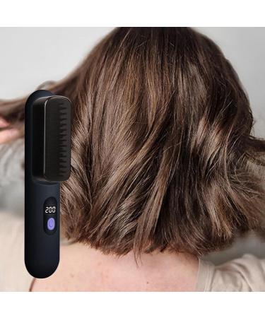Hair Straightener Brush - Portable USB Charging Styling Comb for Frizz-Free Hair - International Shipping Available - Buy Online on GoSupps.com