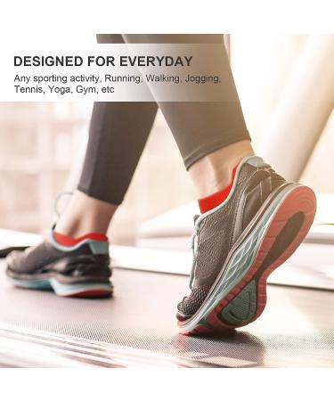 PAPLUS Women's Ankle Compression Running Socks 6-Pack - Cushioned Athletic Socks with Arch Support - Large-X-Large - Buy Online on GoSupps.com