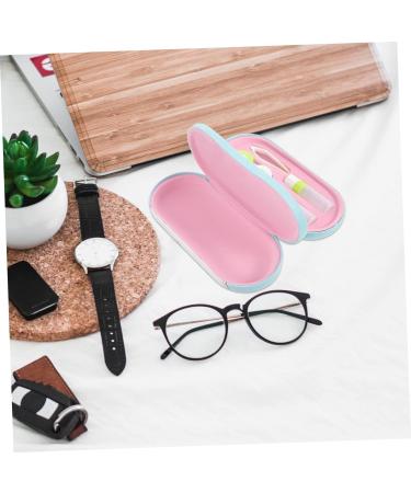 Partykindom Double-Layer Glasses Case - Space-Saving Family Travel Box Durable PU Leather Accessory for Trips & Lenses - Buy Online on GoSupps.com