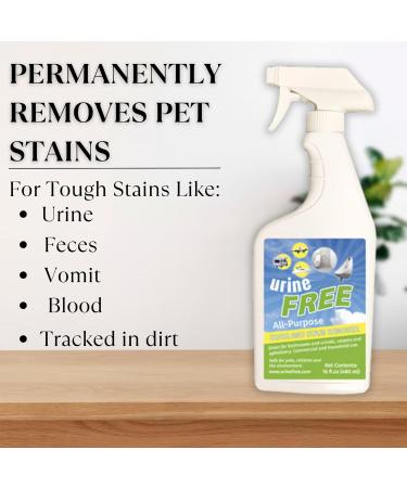 UrineFree - PetFresh - Odor & Stain Remover from any surface Suitable for Carpets Upholstery and Hardwood Floors - for Children Dogs and Cats - Household Uses (16 oz / 480 ml - Pack of 2) - Buy Online on GoSupps.com