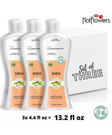 HOT FLOWERS Shea Butter Feminine Wash - pH Balanced for Intimate Care - Gynecologist Tested - 4.4 oz - Buy Online on GoSupps.com