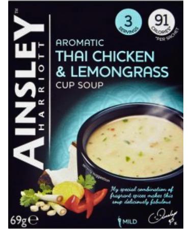 Ainsley Harriott Cup Soup 4 Box Multi Variety Pack 3 Sachets Each of Chicken & Lemongrass Mulligatawny Vegetable Chowder Wild Mushroom Instant Snack - Buy Online on GoSupps.com