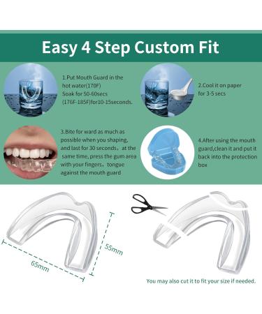 Water SPO Mouthguard for Sleeping - 4 Pcs Night Guards for Teeth Clenching & Protection | Comfortable Mouth Guard for All Ages - Buy Online on GoSupps.com