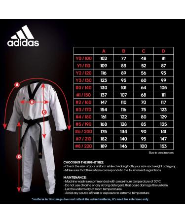 adidas Adi Start II White V-Neck Student Taekwondo Dobok Uniform 7 - Buy Online on GoSupps.com