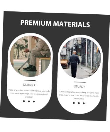 Buy Besportable Universal Crutches & Walking Stick Rubber Tips - Trekking Stick Replacement Caps for Hiking | International Shipping - Buy Online on GoSupps.com