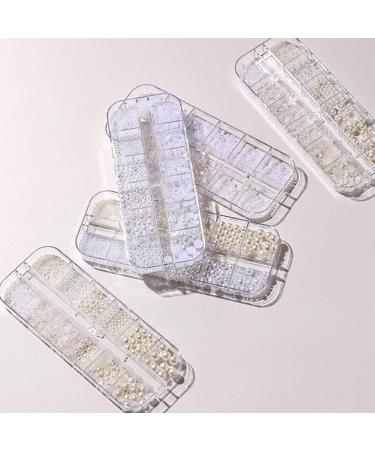 3D Cute Pearl Nail Charms Nail Glitter Charm Rhinestones Ornaments Nail Art Decorations Glitter Accessories for DIY Craft Nail Art Design Manicure Decor - Buy Online on GoSupps.com