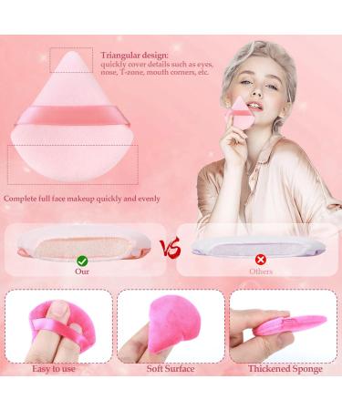 Hebterrka 8 Pieces Triangular Powder Puffs Face Makeup Setting Powder Puff Soft Makeup Powder Puff for Face Eyes Nose Body - Buy Online on GoSupps.com