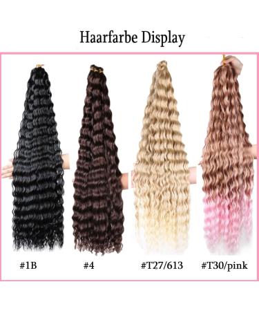 KARLOR Dreads for braiding 3 pieces 30 inch Afro hair extensions twist crochet braids deep wave hair for braiding braids hair extensions deep wave hair synthetic hair extensions crochet(4#) - Buy Online on GoSupps.com