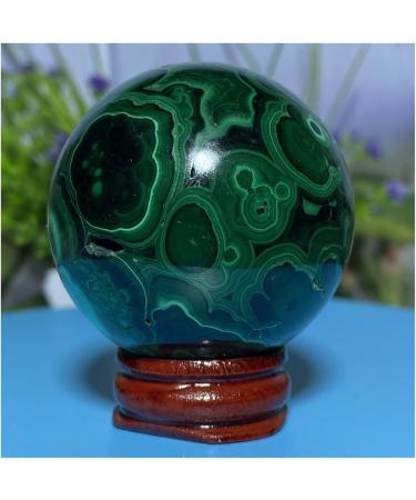 Natural Sphere Natural Geode Crystal Ball Green Malachite Hand Polished Gift Stone Home Decoration 1pc 270-280g - Buy Online on GoSupps.com