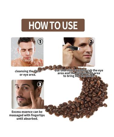 3Pcs Men's Expert Hydra Energetic Eye Roller Set - Under Eye Roller Ball Serum for Puffy Eyes and Dark Circles - Buy Online on GoSupps.com