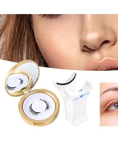 No Glue False Eyelashes False Reusable Lashes - Natural Look No Glue Needed Magnetic Beauty Accessory Effortless Application For Women & Girls - Buy Online on GoSupps.com