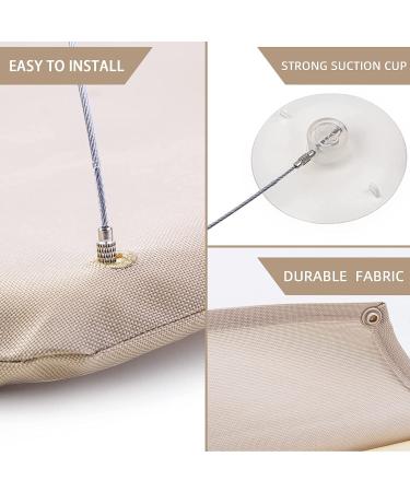 PetPawJoy Cat Window Perch - Strong Suction Cups - Easy to Clean - Safety Cat Hammock Window Seat for Large Cats - Up to 50lbs - Apricot - Buy Online on GoSupps.com