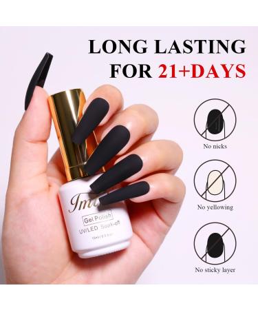 Imtiti Matte Gel Top Coat 15ML No Wipe Matte Top Coat Gel Nail Polish Matte Finish Long Lasting Soak Off UV Led for Gel Nail Polish Salon Quality Nail Manicure - Buy Online on GoSupps.com