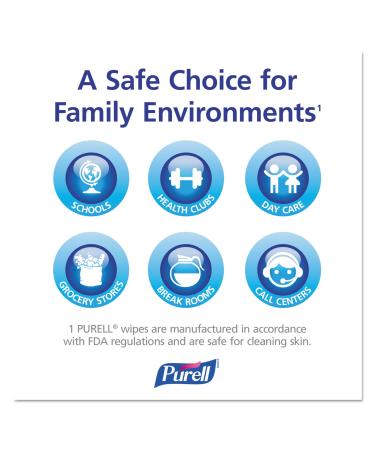 Purell 902210Ct Sanitizing Hand Wipes 5 X 7 1000/Carton - Pack of 1000 Wipes - Buy Online on GoSupps.com