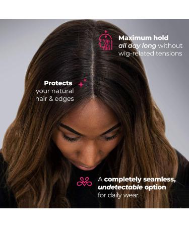 Milano 2-in-1 Lace Gripcap & Adjustable Velvet Wig Band Secure No-Slip Wig Accessory in Chocolate Brown (2 Pack) for All-Day Comfort & Seamless Transitions - Buy Online on GoSupps.com