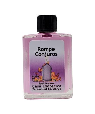 Spell Breaker Oil (Rompe Conjuros Aceite) Spiritual Anointing Oil by CASA ESOTERICA MAGICK SPACE - Protection Spell - Break Negative Energy & Unwanted Magick-0.5 FL OZ (1 Pack)