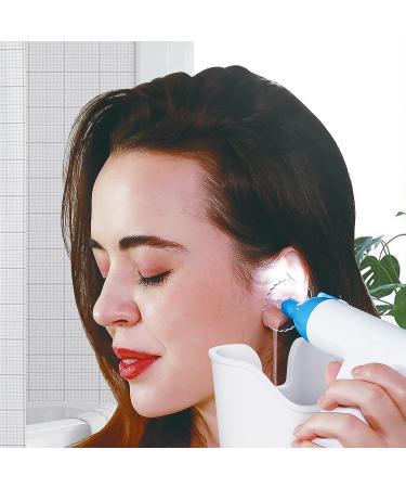 Qisxrovy Electric Ear Wax Removal Kit - Rechargeable & Safe Ear Cleaning System with 3 Pressure Modes for Adults - Blue - Buy Online on GoSupps.com