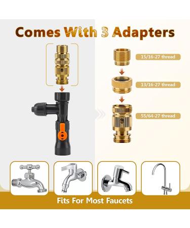 Hygger Bucket-Free Aquarium Water Change Kit with Metal Faucet Connector | Fish Tank Vacuum Siphon Gravel Cleaner | 49 Foot Long Hose | Drain & Fill | Pack of 1 - Buy Online on GoSupps.com