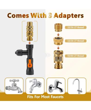 hygger Aquarium Vacuum Water Change Kit 25FT PVC Hose Fish Tank Auto Siphon Gravel Cleaner with 3 Types of Brass Fittings for Fish Tank Gravel & Sand Cleaning - Buy Online on GoSupps.com