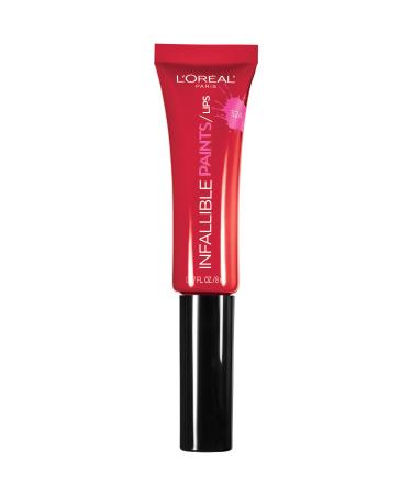 L'Or al Paris Infallible PAINTS/LIPS  DIY Red  0.27 fl. oz. 0.27 Fl Oz (Pack of 1) DIY Red