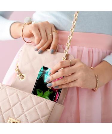 Buy Leather Lipstick Case Organizer with Mirror - Mini Butterfly & Rose Lip Gloss Holder - Perfect Travel Accessory - Buy Online on GoSupps.com