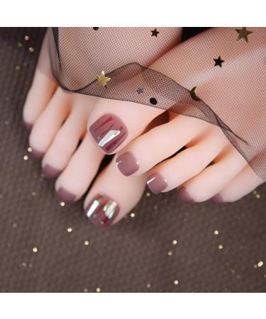 500 Pieces Artificial Toe Nails - 10 Sizes Natural Acrylic Toenails Set | Nail Art Fake Toenail Tips for Perfect Pedicure - Buy Online on GoSupps.com