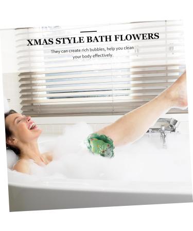 2pcs Bath Ball Set - Mesh Shower Scrubber & Exfoliating Sponge for Body Care | Nightmare Bathroom Supplies | Perfect for Gift & Xmas - Buy Online on GoSupps.com