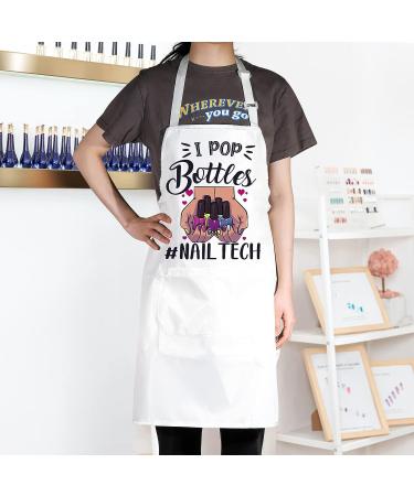 WZMPA Nail Tech Apron with Pocket - Perfect Gift for Nail Artists and Technicians | Ideal for Nail Salons and Stylists - Buy Online on GoSupps.com