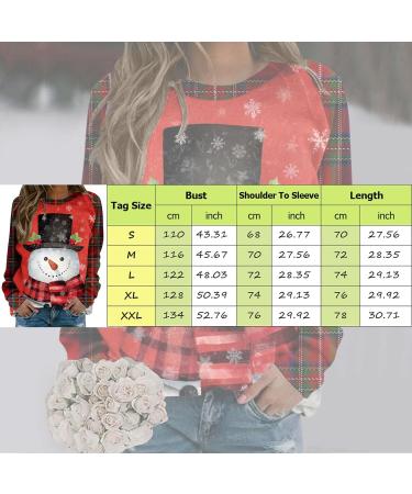 Women's Christmas Sweatshirt - Cute Snowman & Penguin Print O-Neck Raglan Top for Comfy & Warm Xmas Style - Buy Online on GoSupps.com