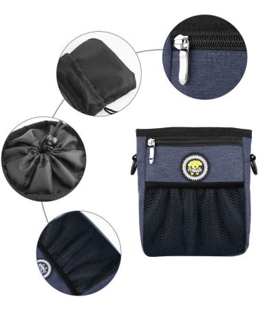 FTTouuy Waterproof Dog Feed Bag for Training - Perfect for Treats & Agility Training (Blue L-Dark Blue) - Buy Online on GoSupps.com