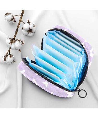 Muoooum Purple Butterfly Bandage Storage Bag | Menstruation Pad & Menstrual Cup Pocket for Women & Teens - Buy Online on GoSupps.com